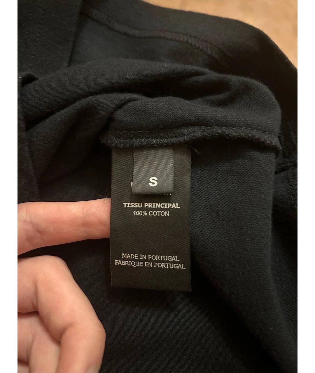 VETEMENTS Черная хлопковая футболка, фото 6