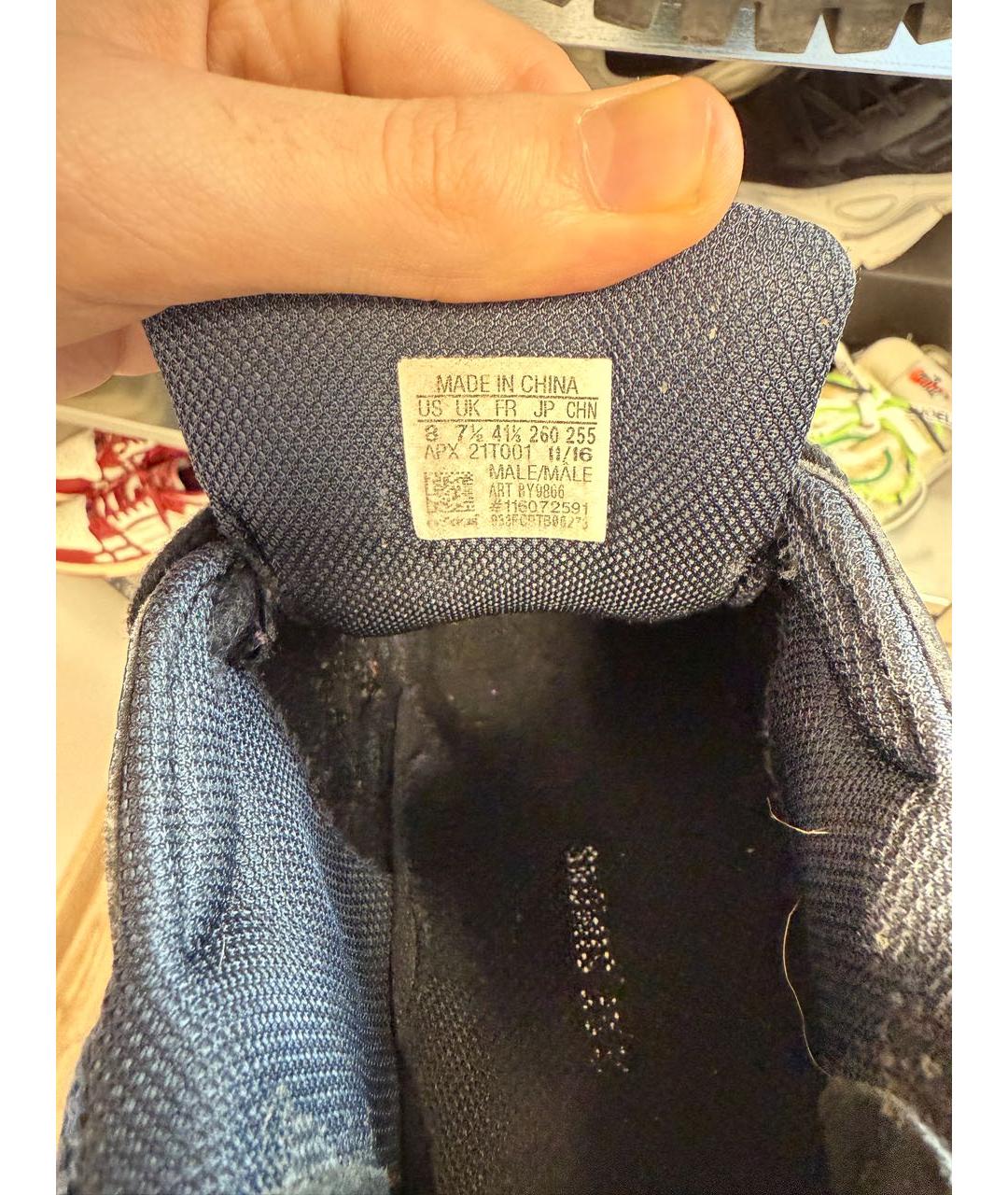 ADIDAS X RAF SIMONS Черные низкие кроссовки / кеды, фото 6