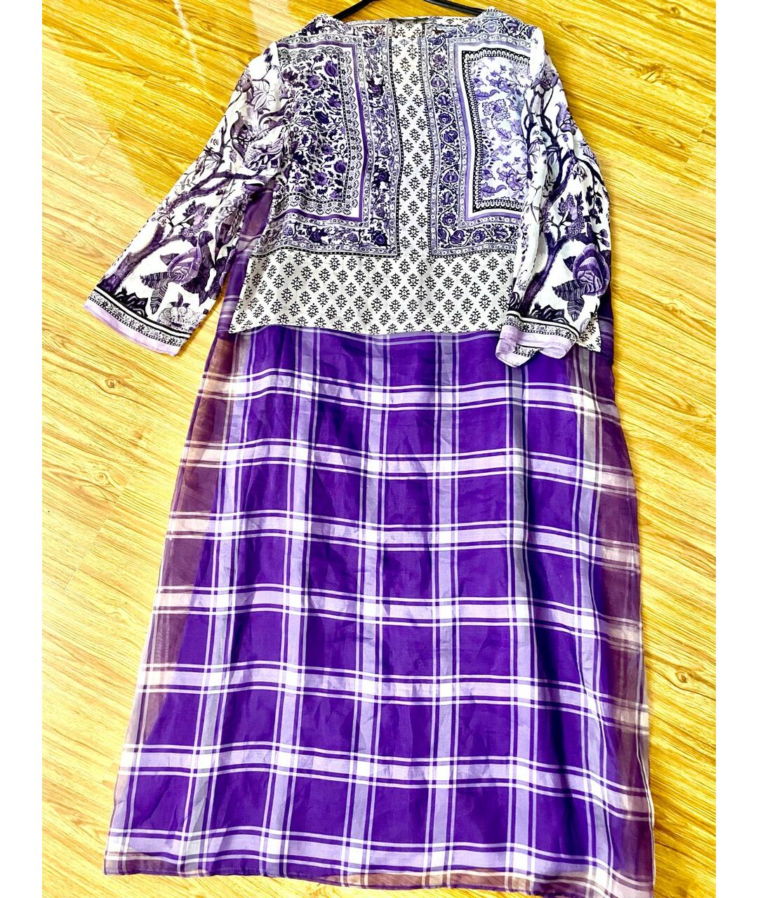 ALBERTA FERRETTI Фиолетовое шифоновое платье, фото 3