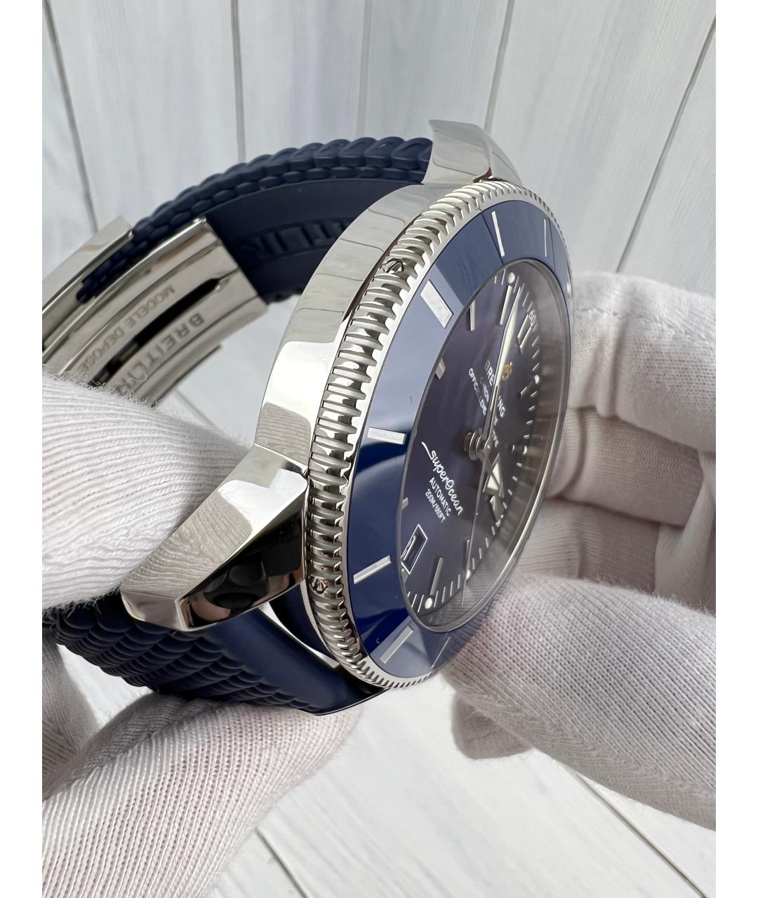 BREITLING Серебряные металлические часы, фото 5