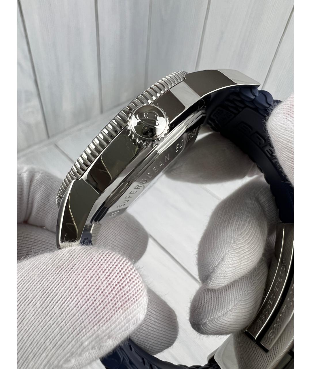 BREITLING Серебряные металлические часы, фото 4