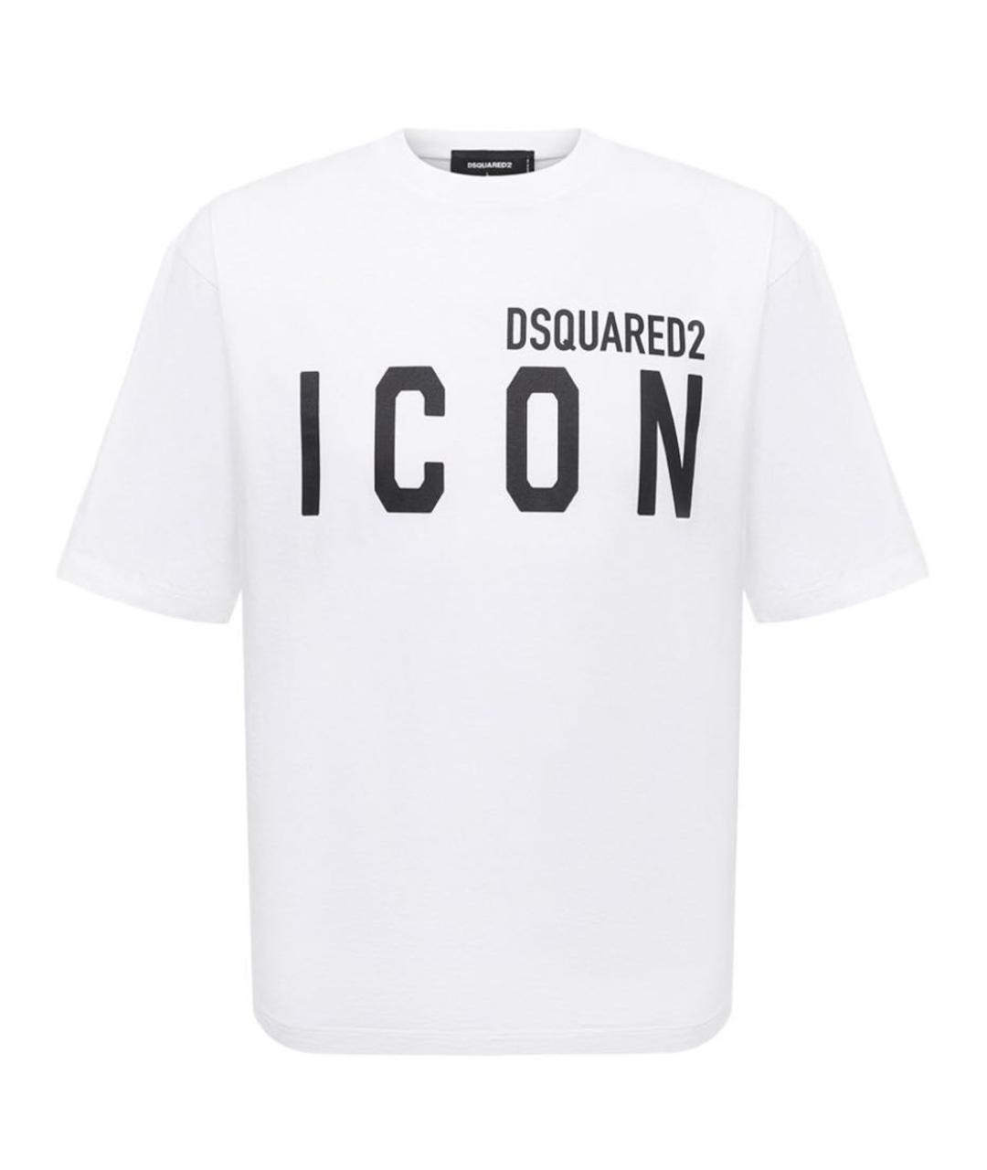 DSQUARED2 Белая хлопковая футболка, фото 1