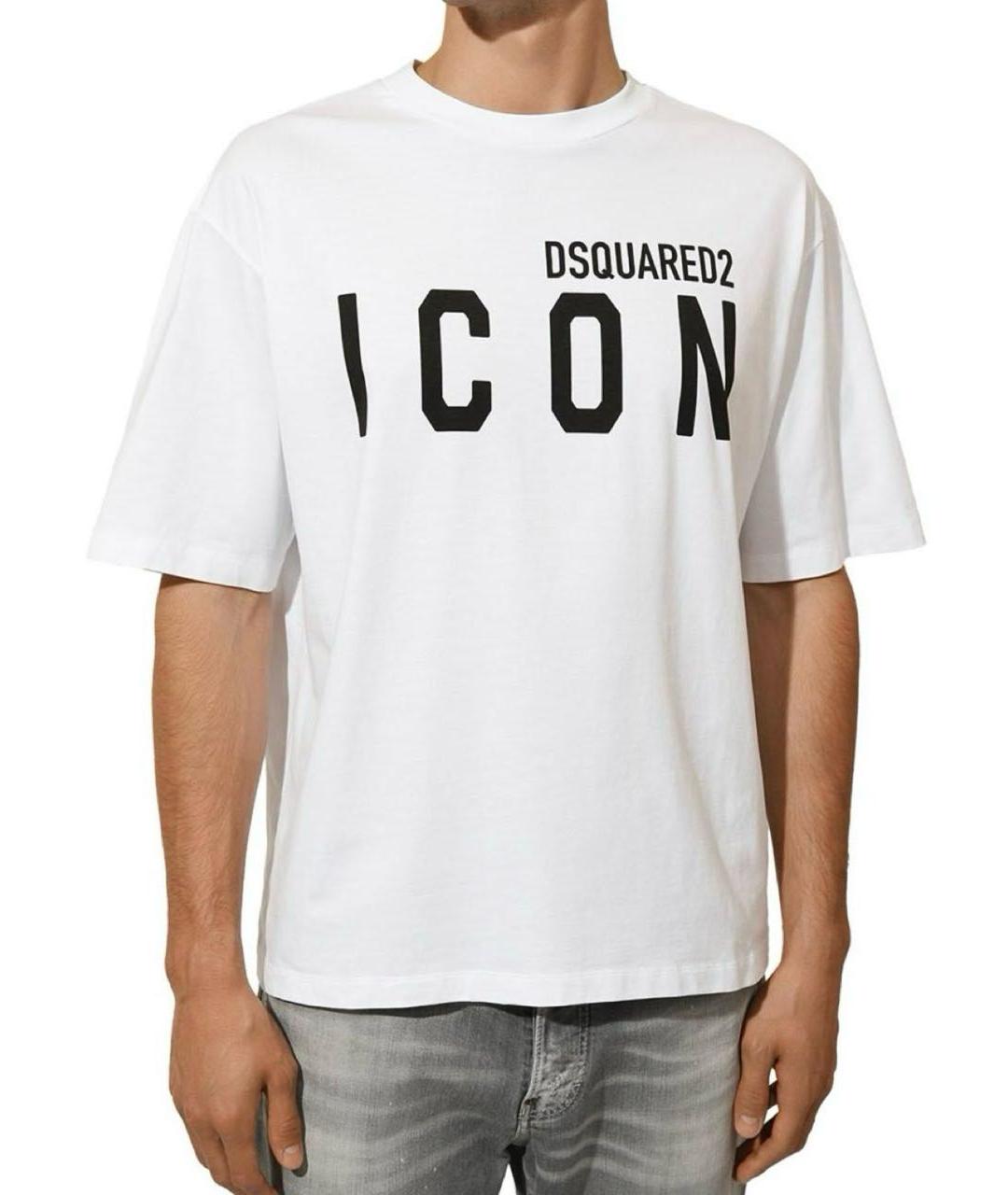 DSQUARED2 Белая хлопковая футболка, фото 6