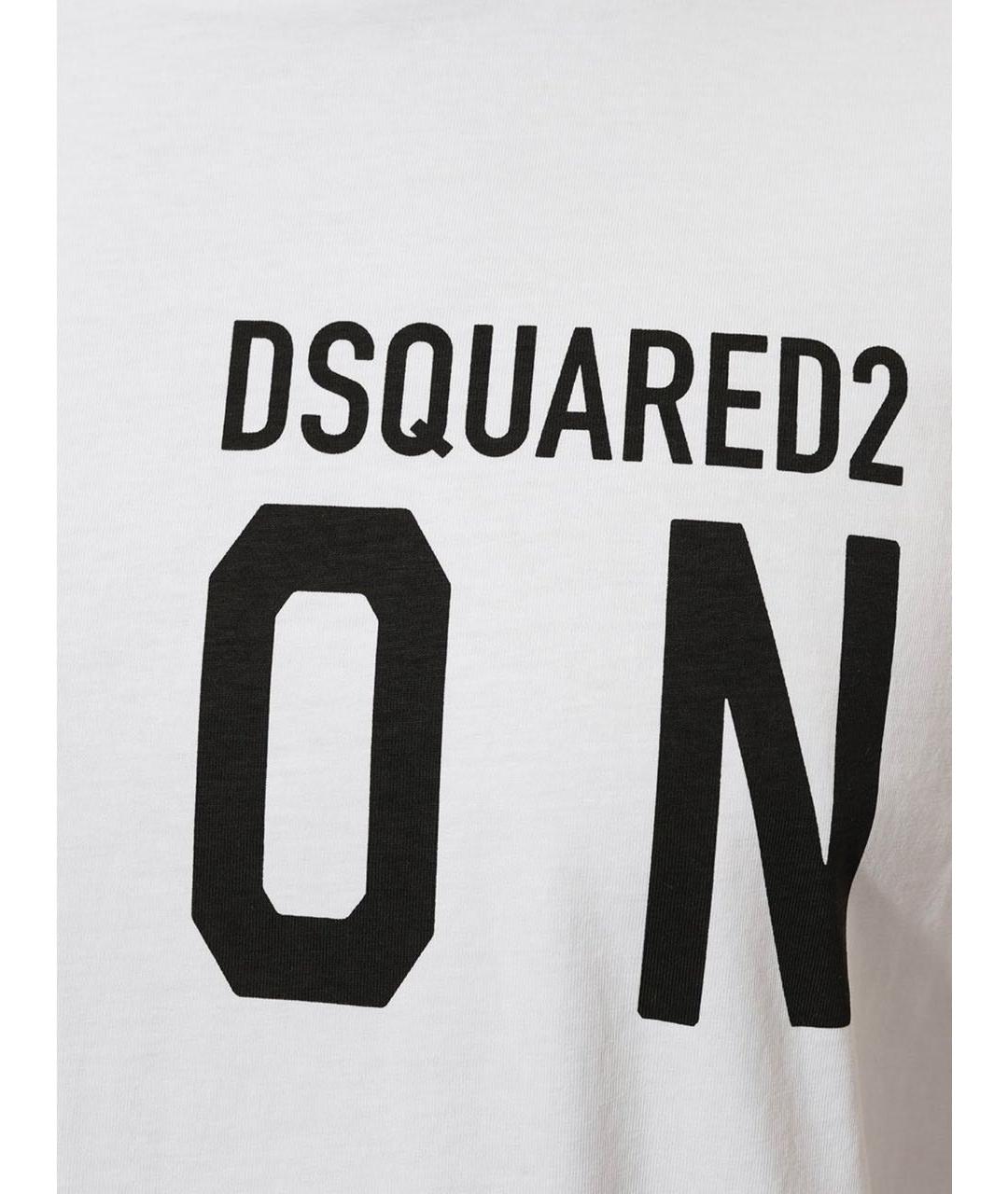 DSQUARED2 Белая хлопковая футболка, фото 5