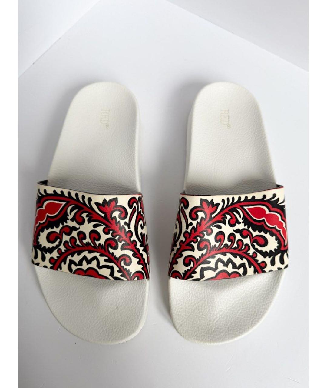 RED VALENTINO Красные шлепанцы, фото 3