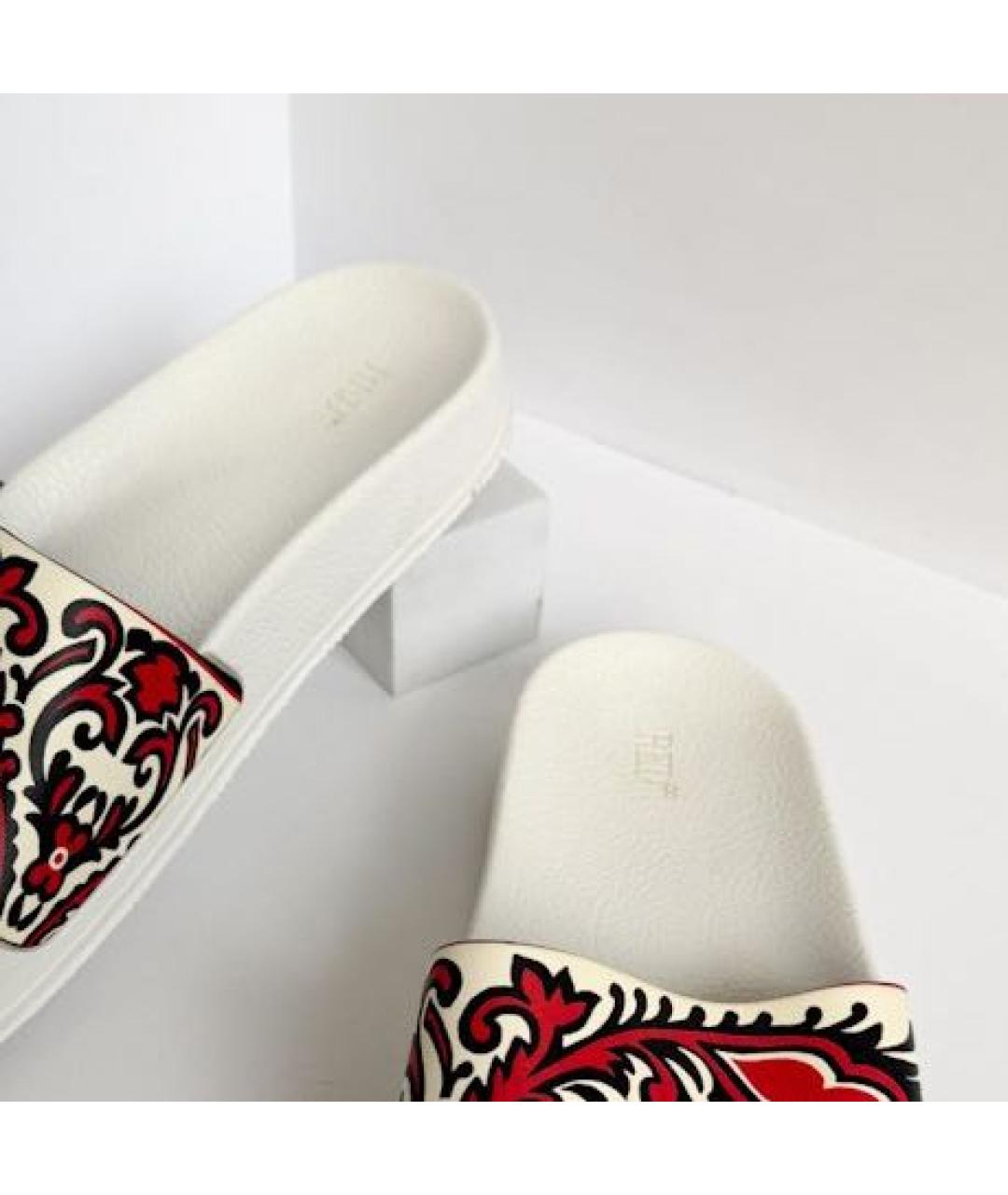 RED VALENTINO Красные шлепанцы, фото 4