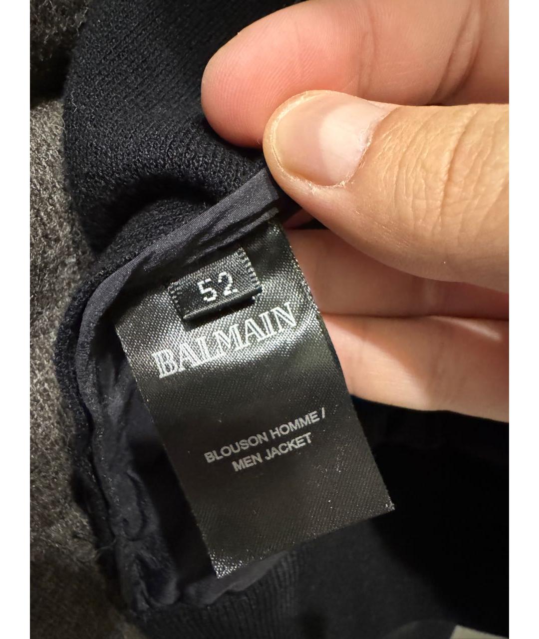 BALMAIN Черная куртка, фото 2