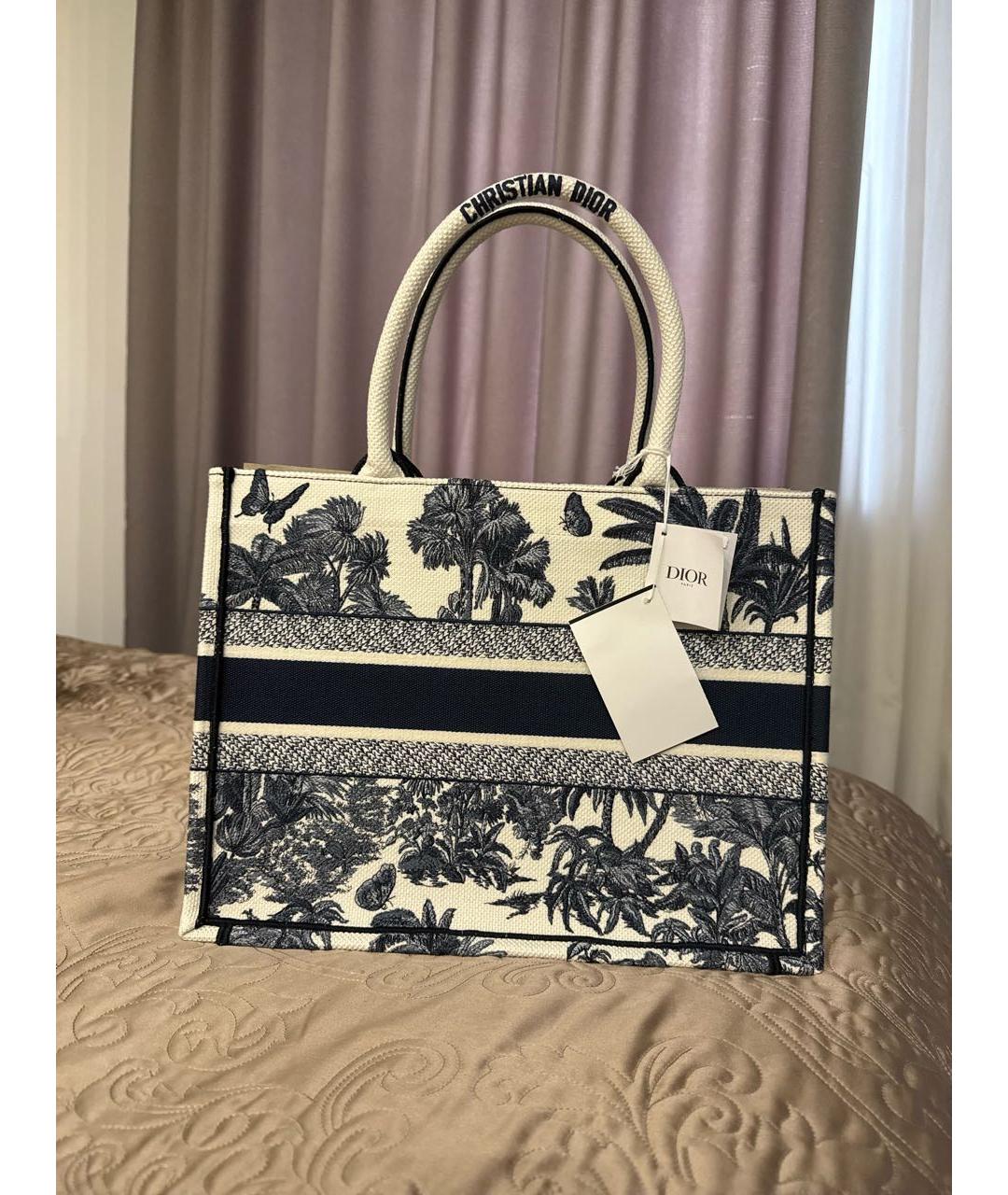 CHRISTIAN DIOR Мульти хлопковая сумка тоут, фото 3