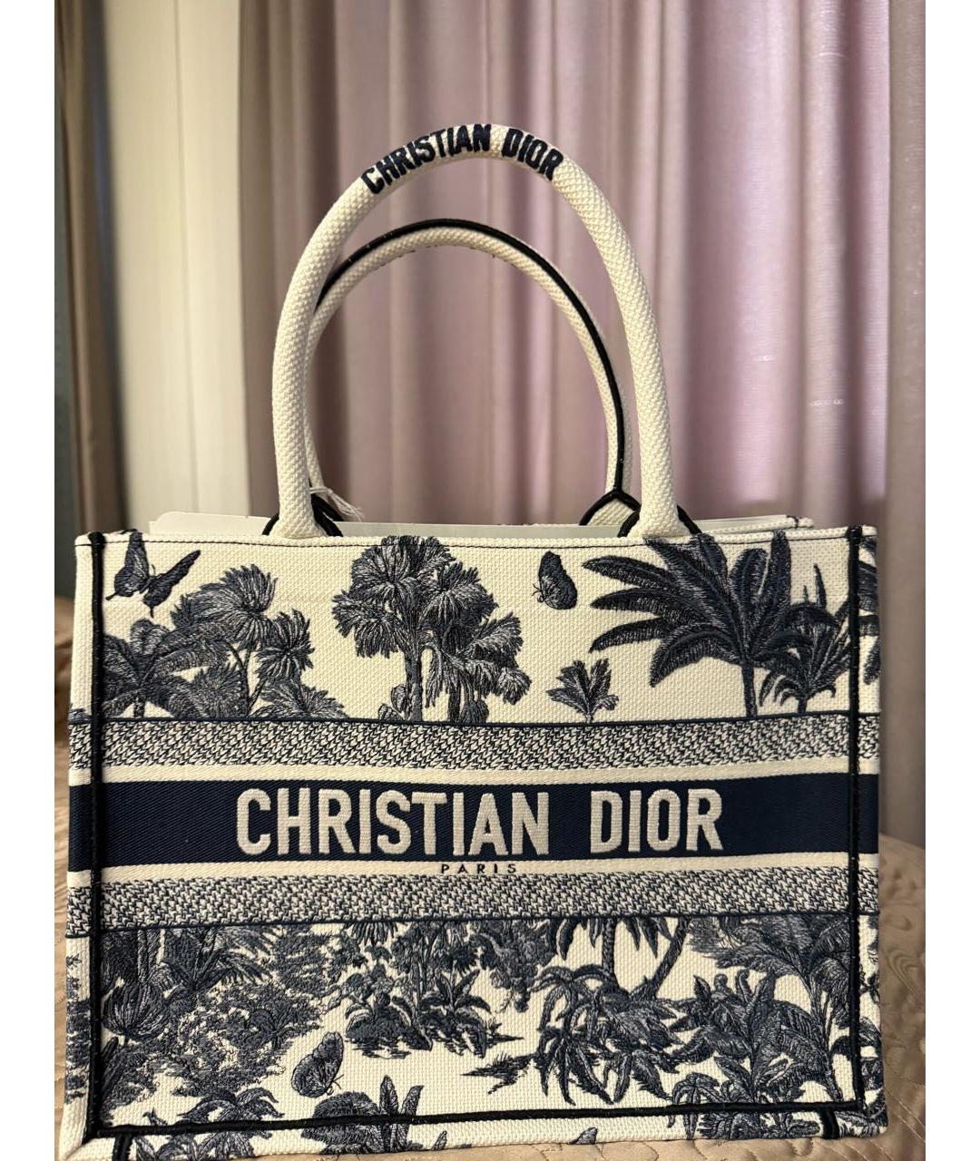 CHRISTIAN DIOR Мульти хлопковая сумка тоут, фото 5