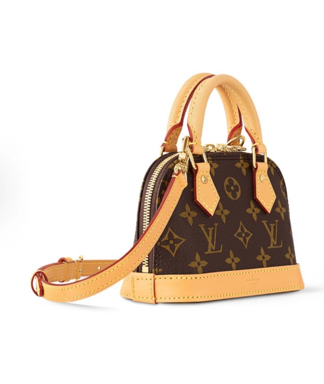 LOUIS VUITTON Коричневая сумка с короткими ручками, фото 2