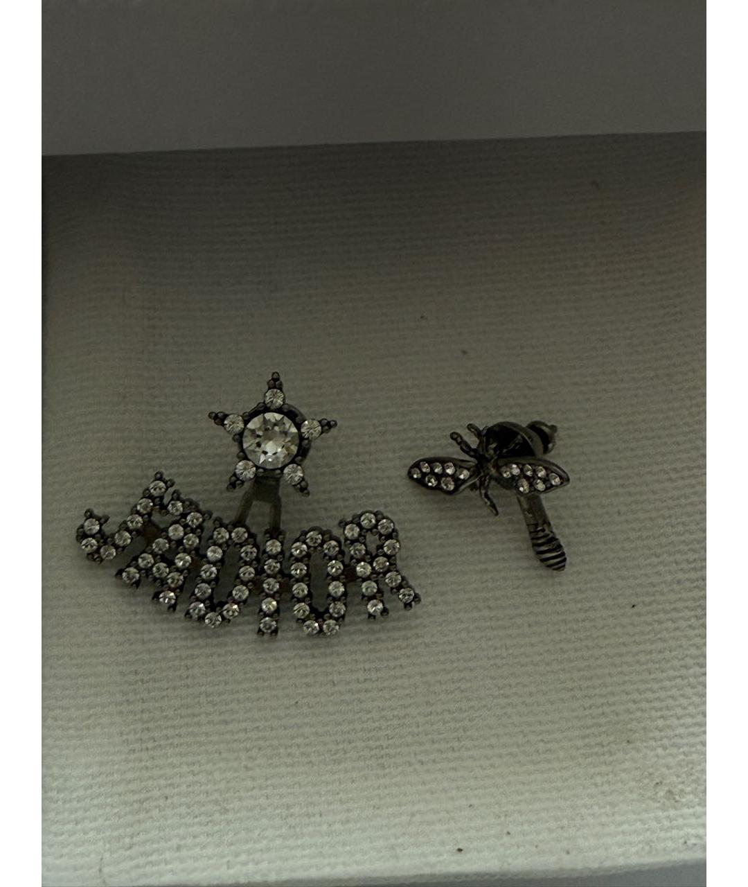 CHRISTIAN DIOR Золотые латунные серьги, фото 6