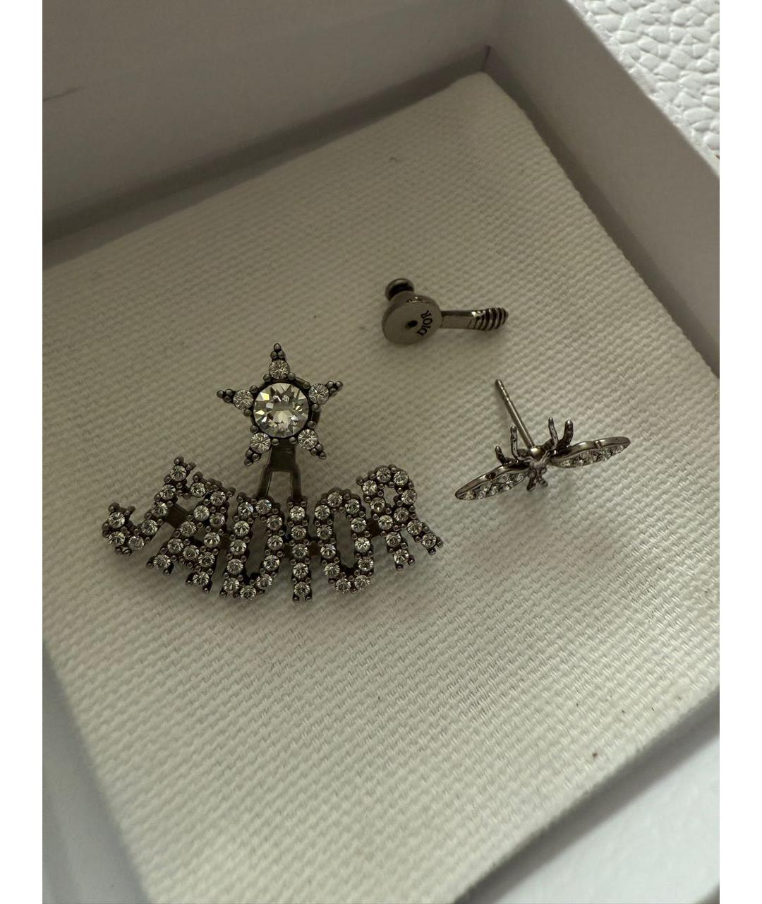 CHRISTIAN DIOR Золотые латунные серьги, фото 3