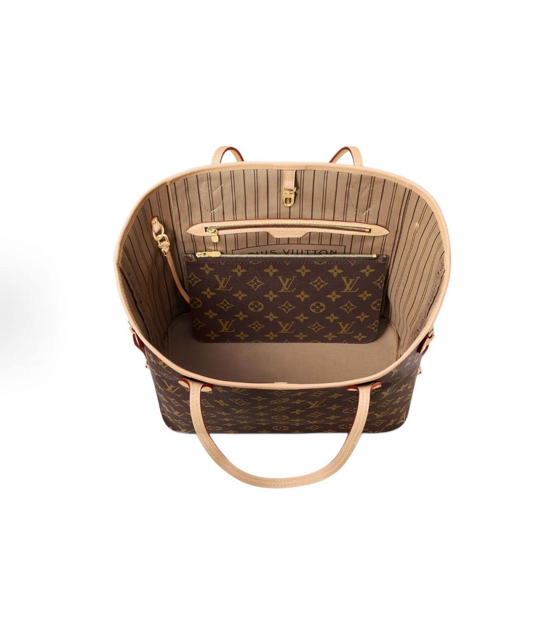 LOUIS VUITTON Коричневая сумка тоут, фото 7