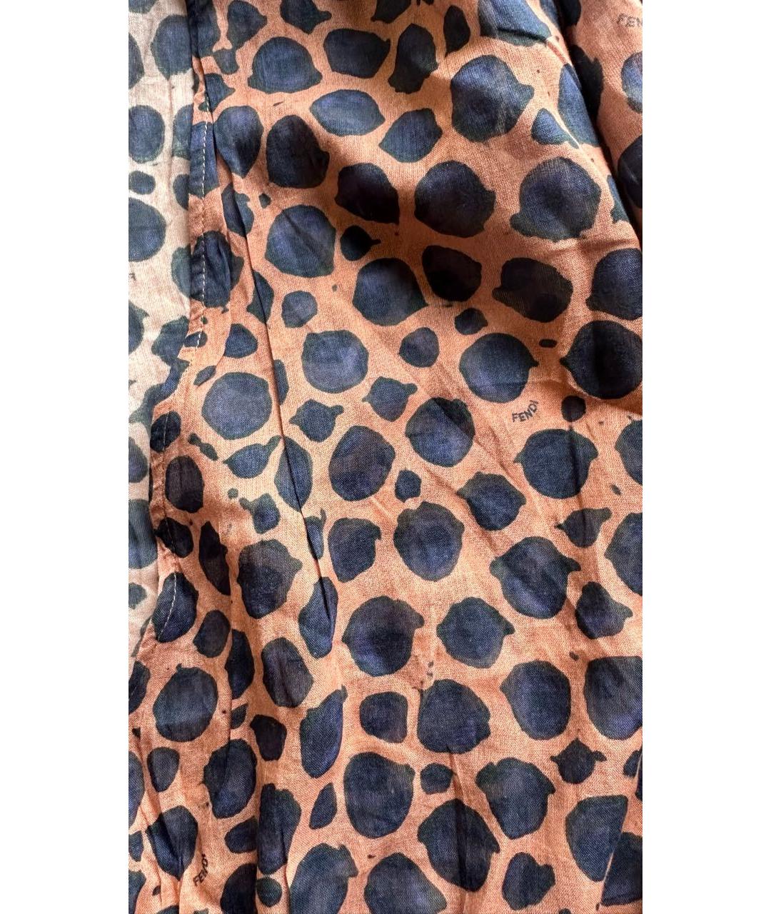 FENDI Мульти хлопковая туника, фото 4