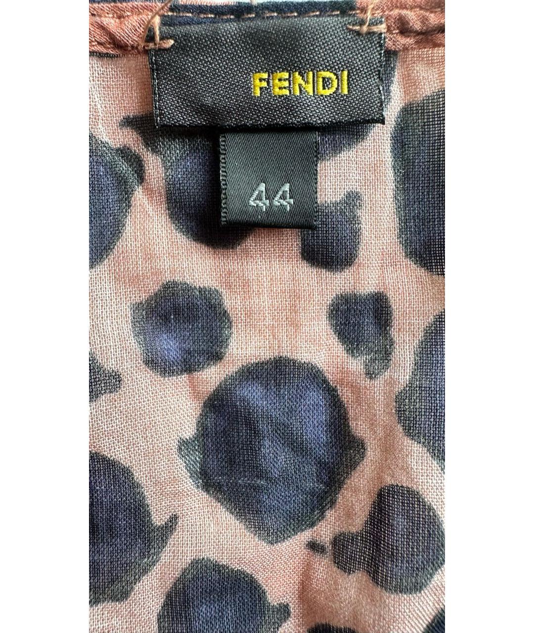 FENDI Мульти хлопковая туника, фото 3