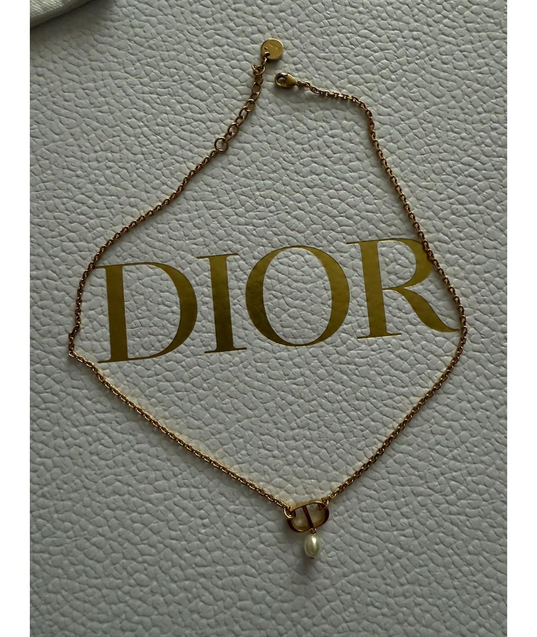 CHRISTIAN DIOR Золотая металлическая подвеска, фото 4