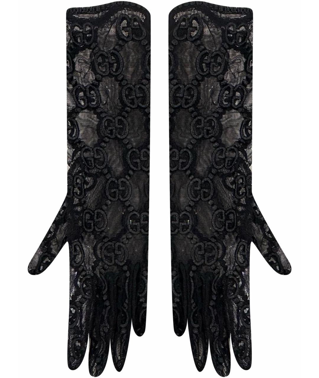 GUCCI Черные перчатки, фото 1