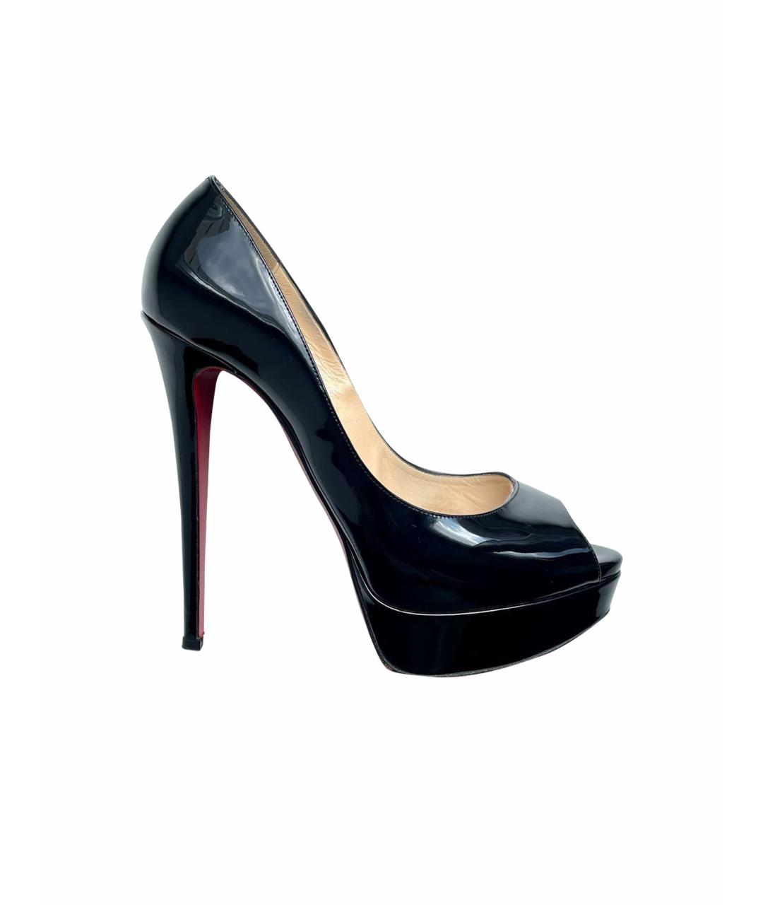 CHRISTIAN LOUBOUTIN Черные туфли из лакированной кожи, фото 1