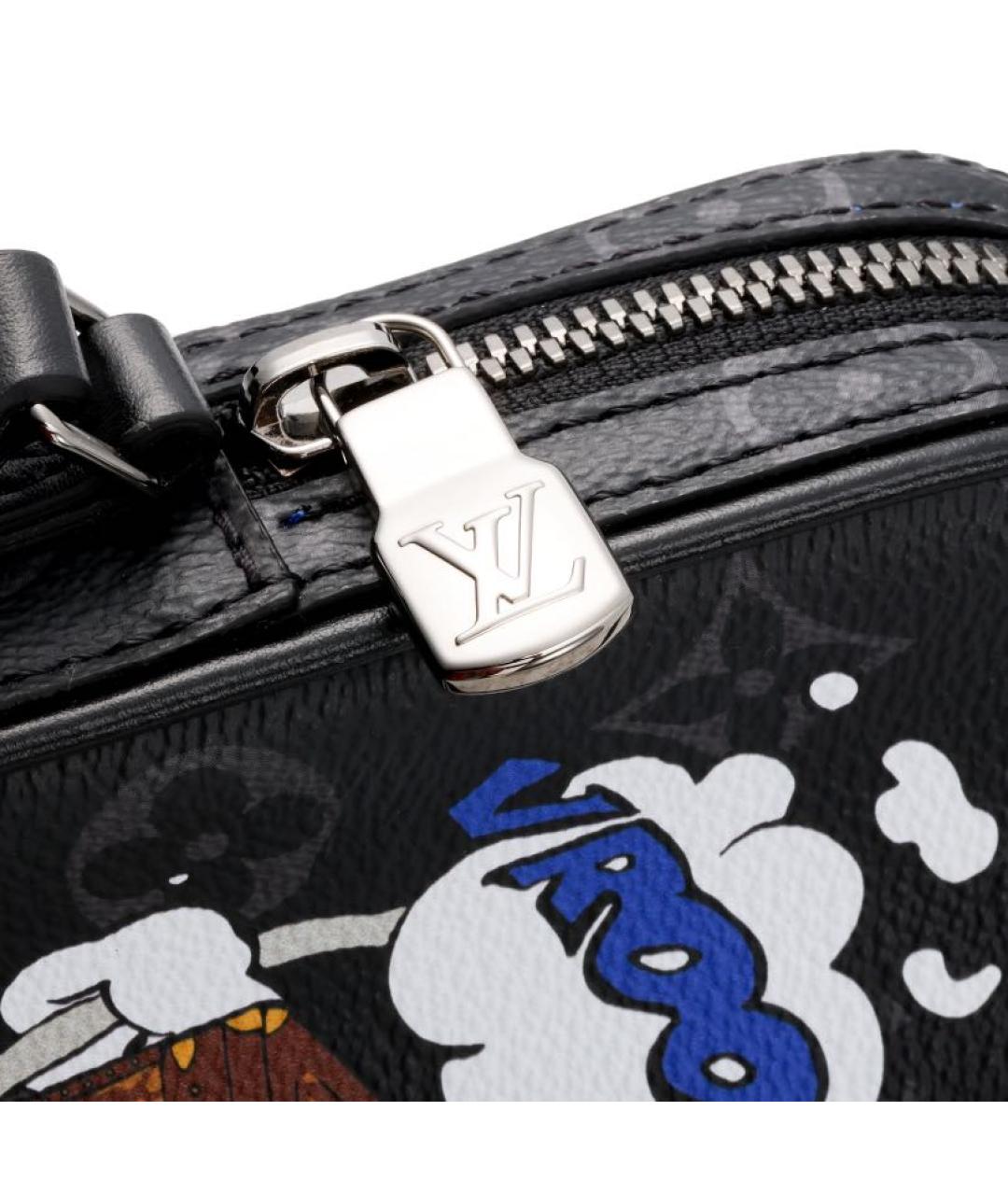 LOUIS VUITTON Антрацитовая сумка на плечо, фото 6