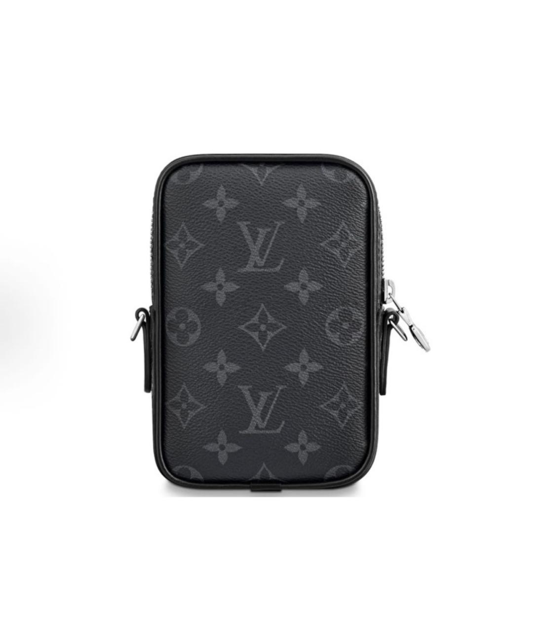 LOUIS VUITTON Антрацитовая сумка на плечо, фото 3