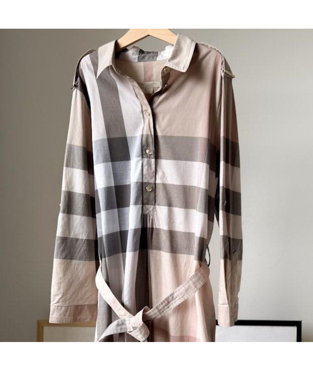 BURBERRY Хлопковое повседневное платье, фото 3