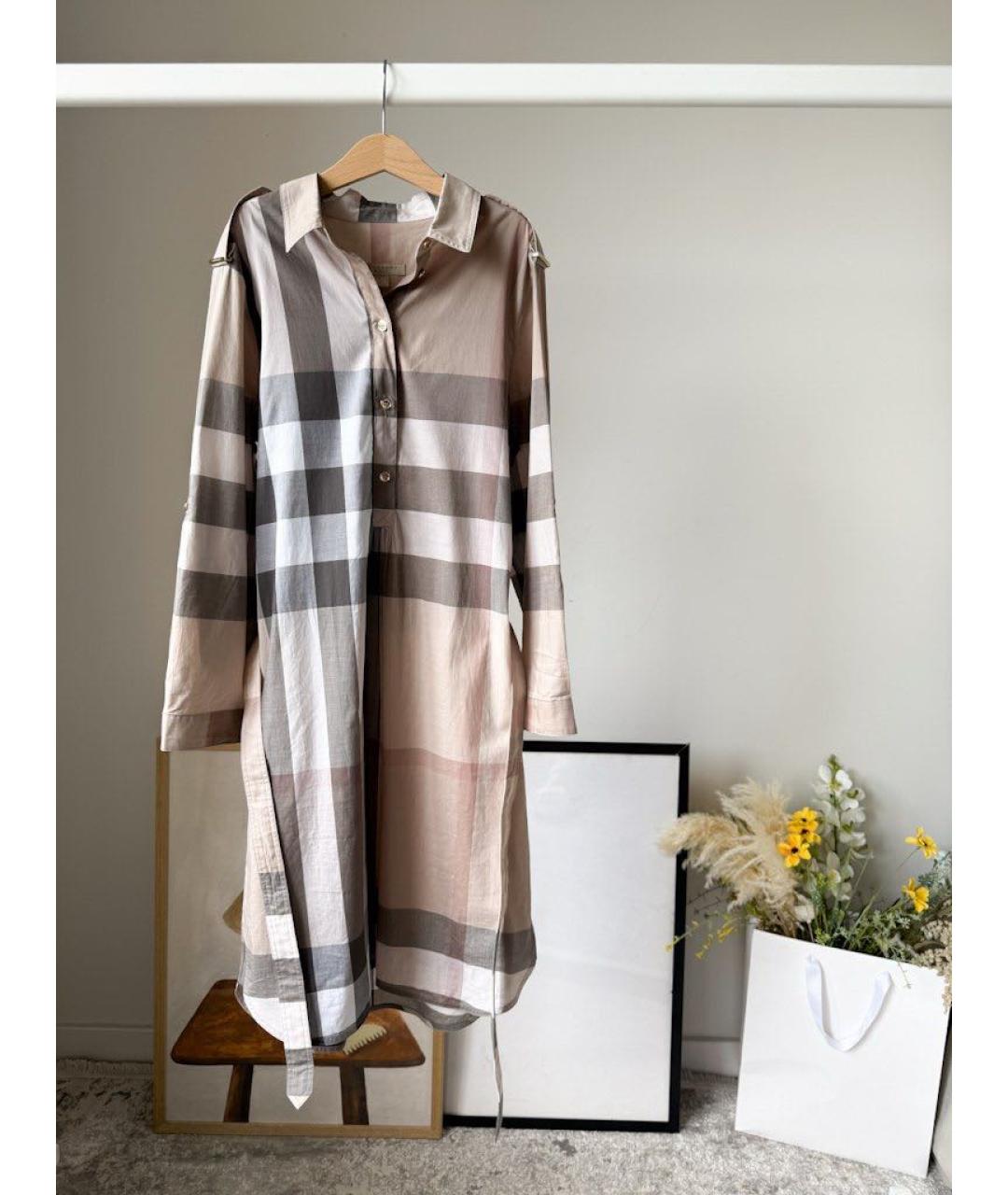 BURBERRY Хлопковое повседневное платье, фото 5