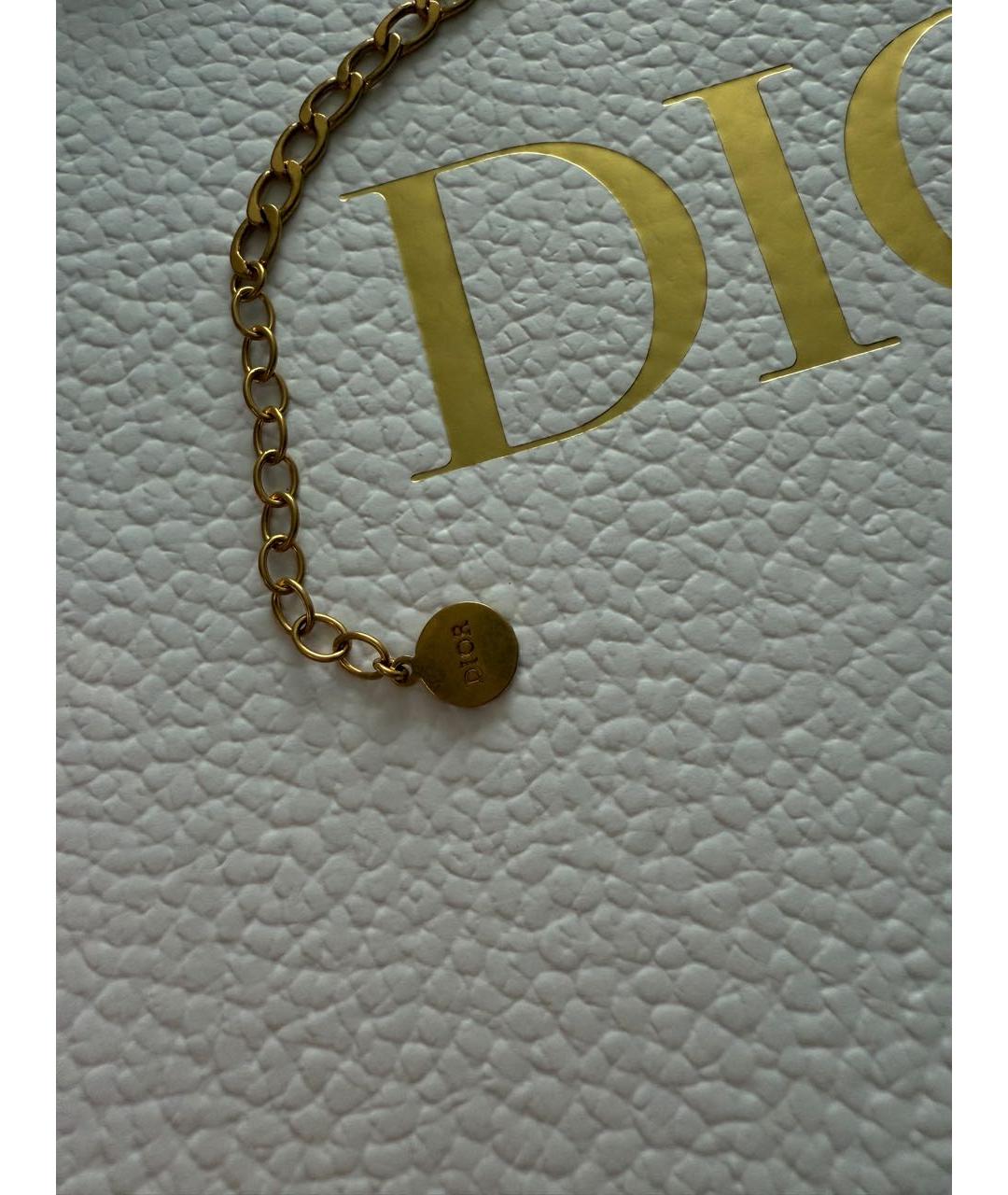 CHRISTIAN DIOR Золотой латунный браслет, фото 5