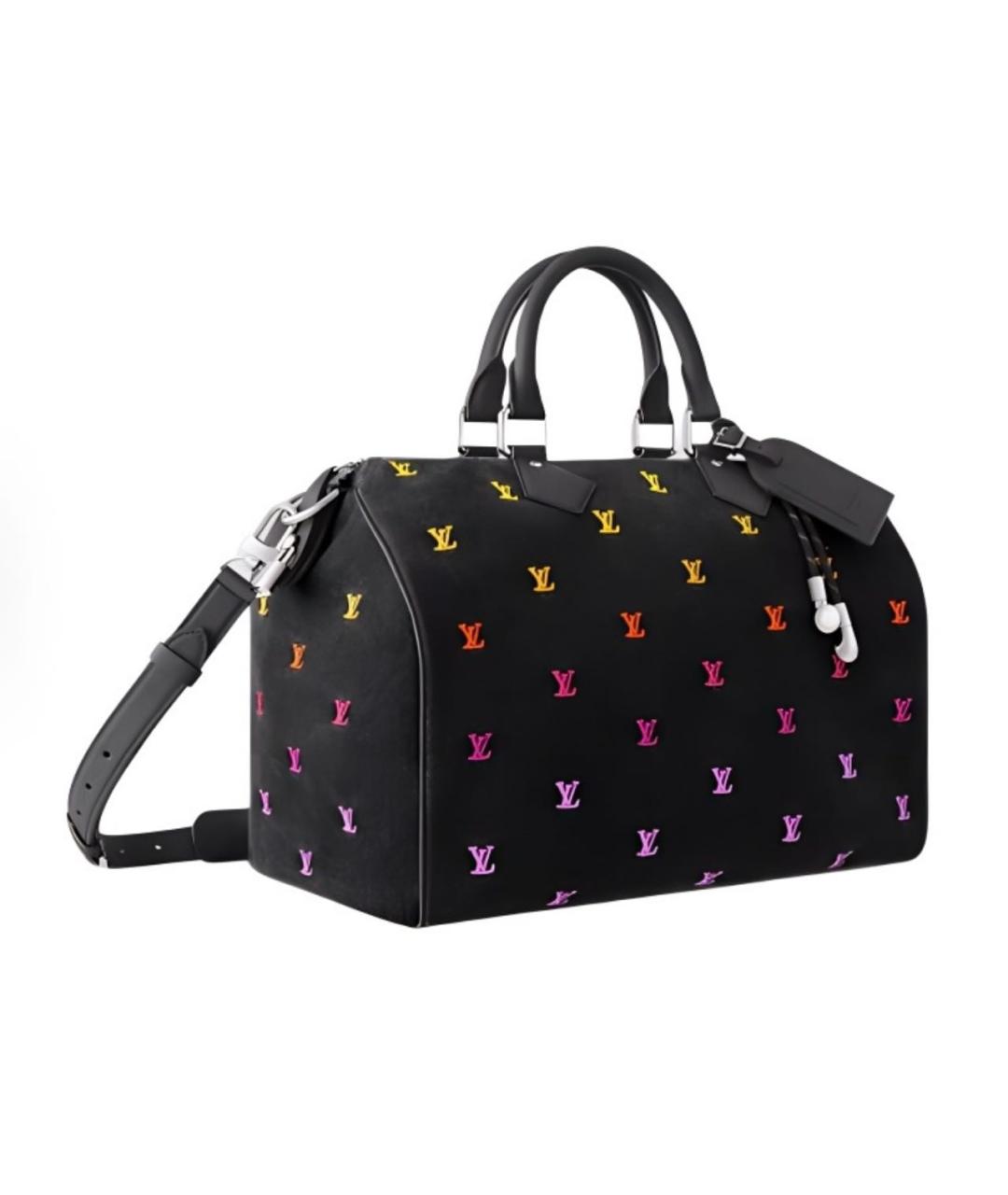 LOUIS VUITTON Черная сумка с короткими ручками, фото 2