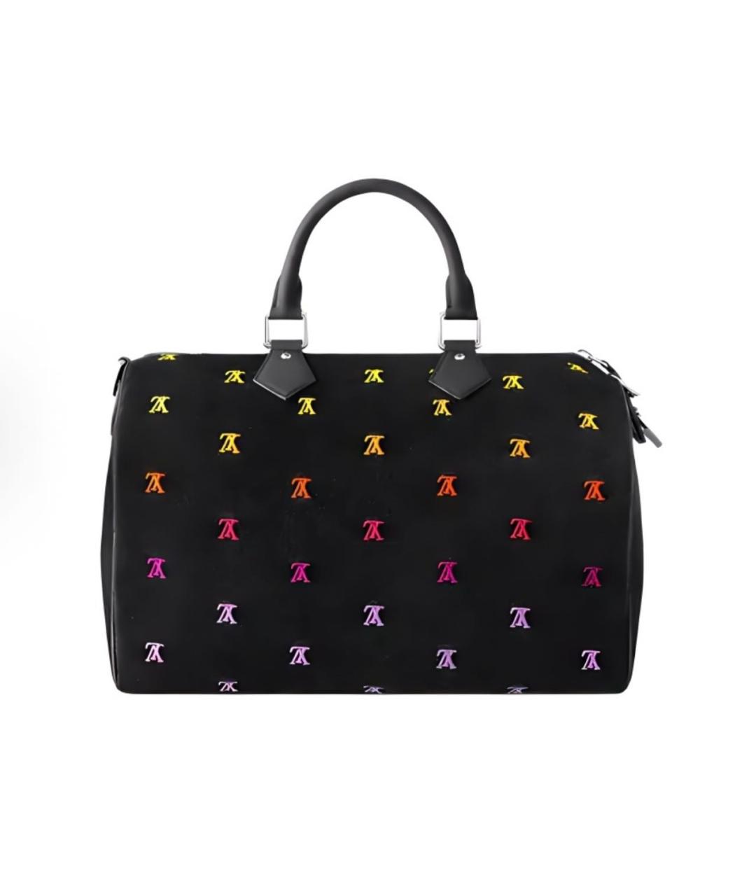 LOUIS VUITTON Черная сумка с короткими ручками, фото 5
