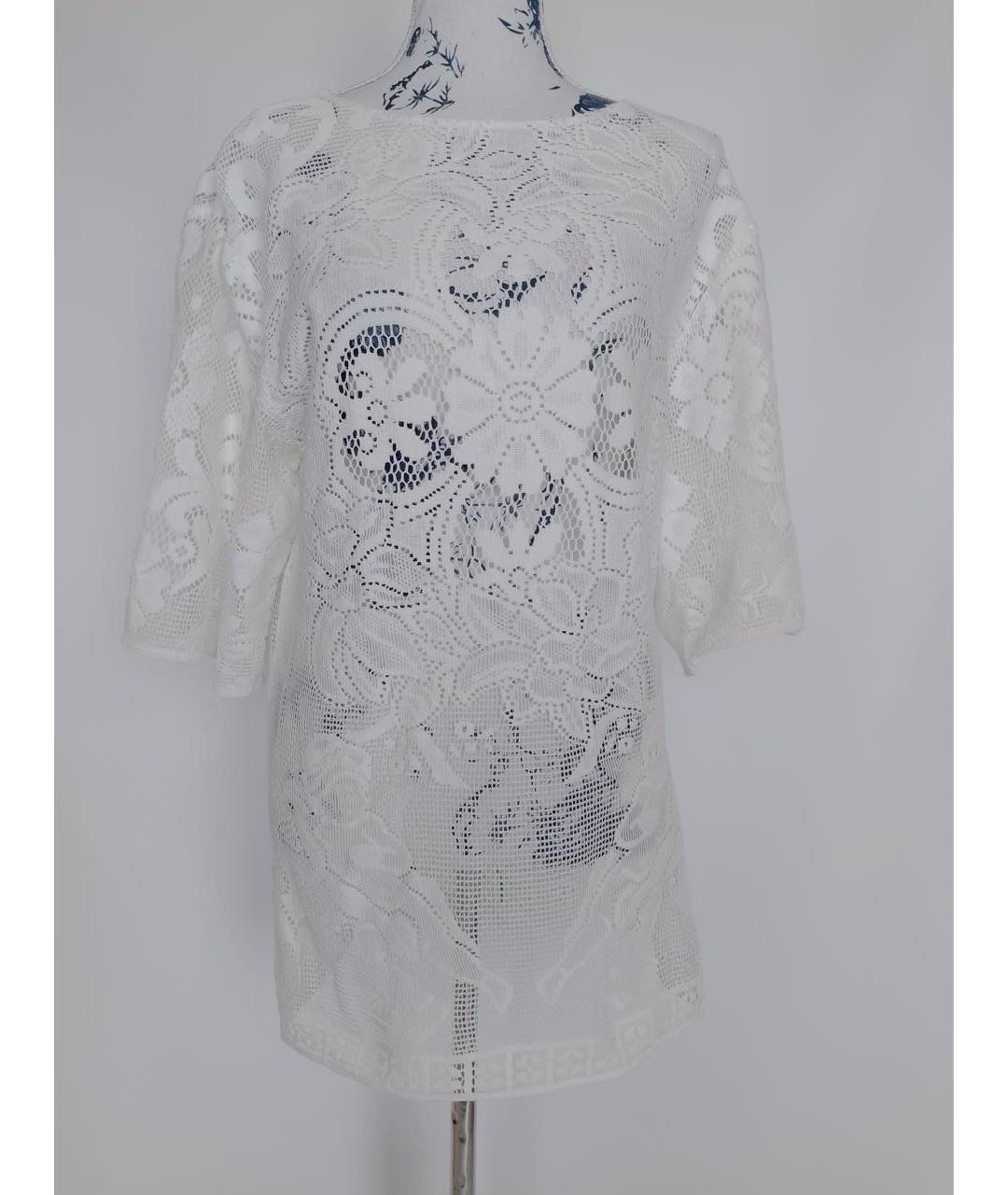 DOLCE&GABBANA Белый хлопковый костюм с брюками, фото 3