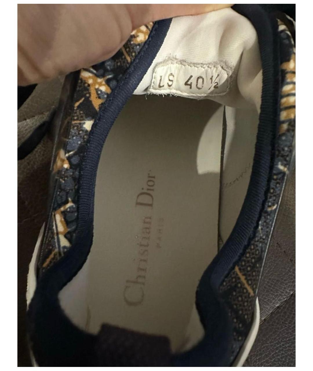 CHRISTIAN DIOR Мульти кожаные кроссовки, фото 4