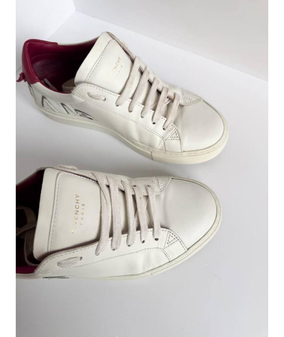 GIVENCHY Белые кожаные кеды, фото 2
