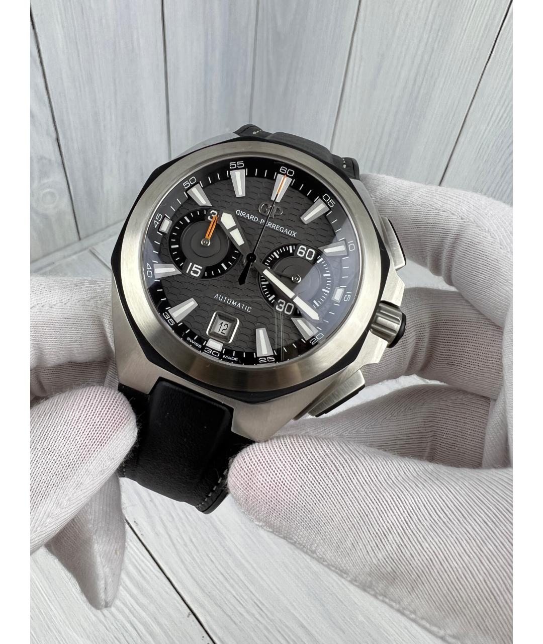 GIRARD PERREGAUX Серебряные металлические часы, фото 2