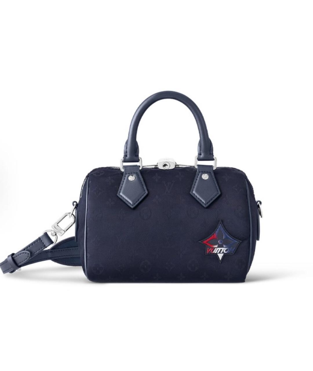 LOUIS VUITTON Темно-синяя сумка с короткими ручками, фото 6