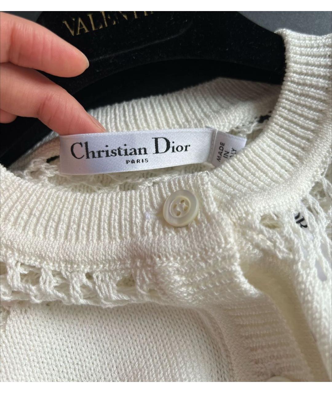 CHRISTIAN DIOR Хлопковый кардиган, фото 3