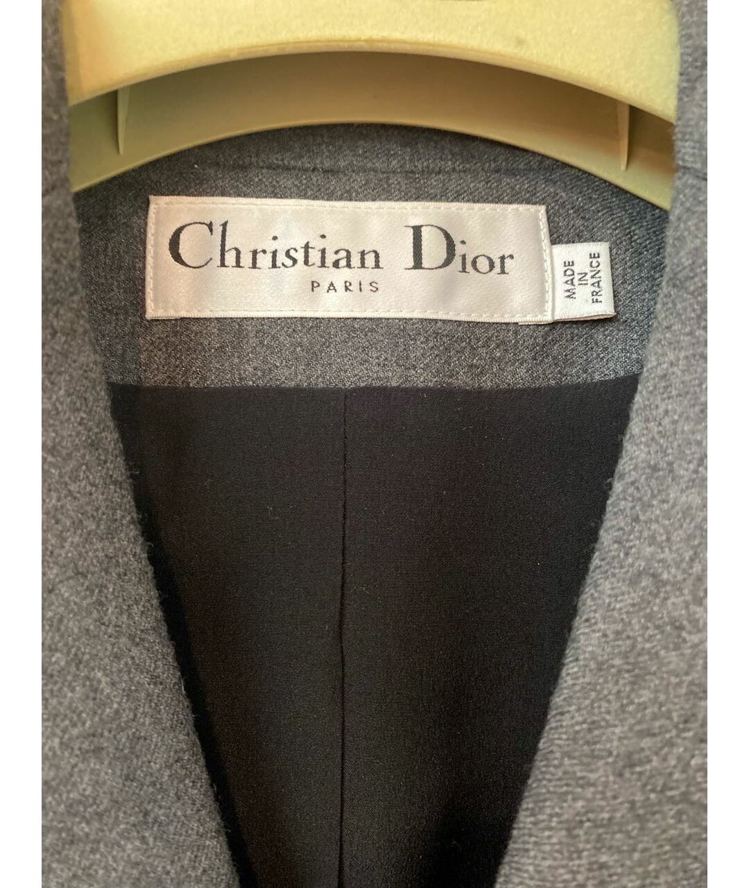 CHRISTIAN DIOR PRE-OWNED Серое шерстяное пальто, фото 6