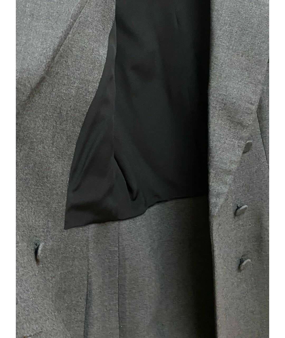 CHRISTIAN DIOR PRE-OWNED Серое шерстяное пальто, фото 3