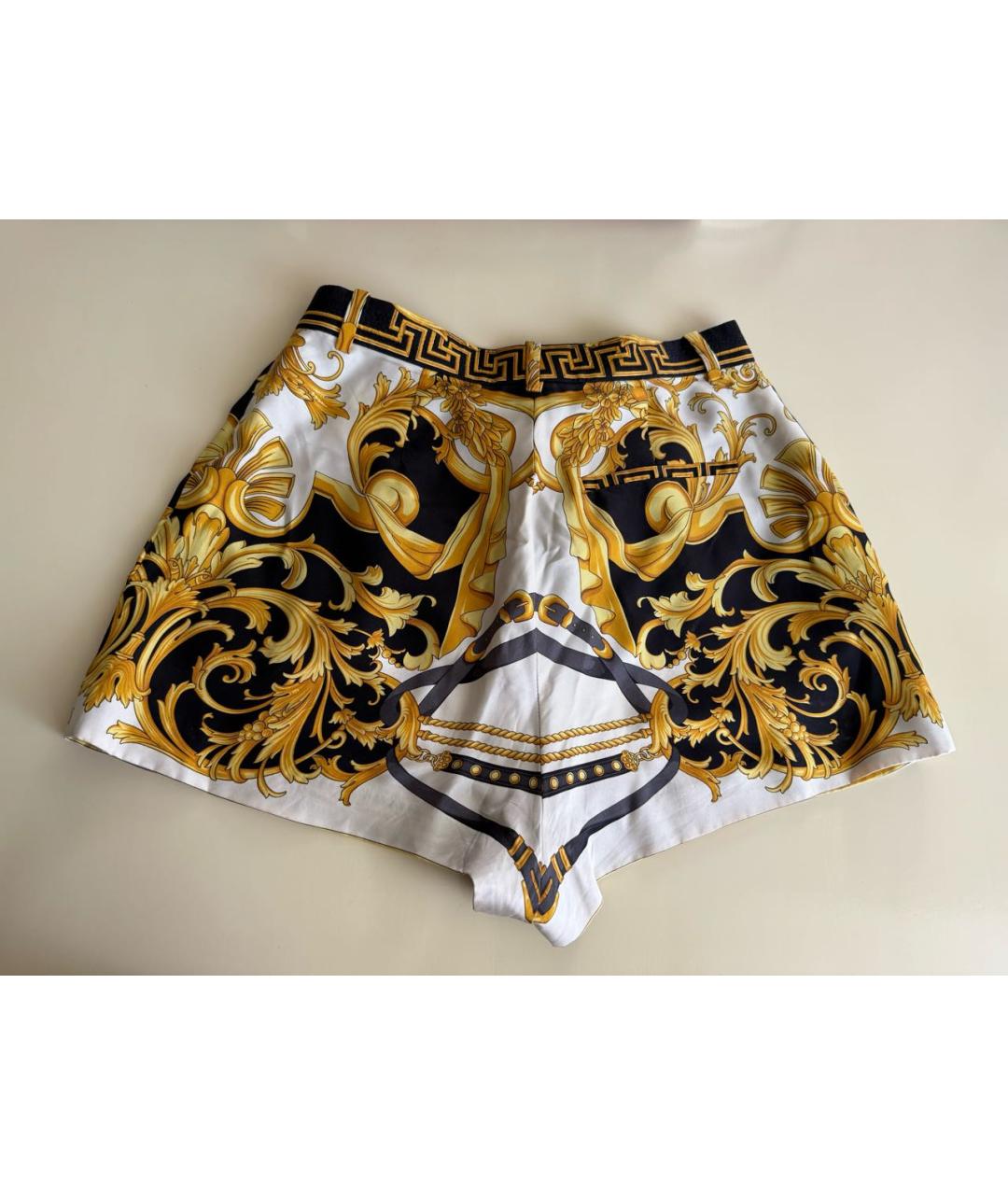 VERSACE Мульти шелковый костюм с брюками, фото 4
