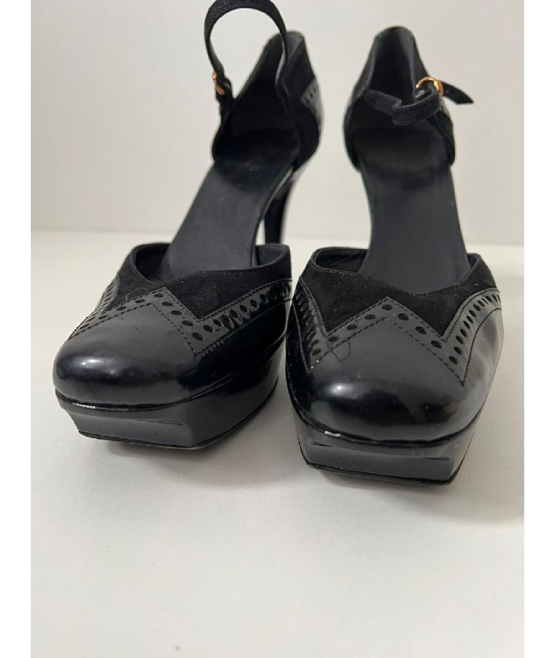 GUCCI Черные кожаные туфли, фото 8