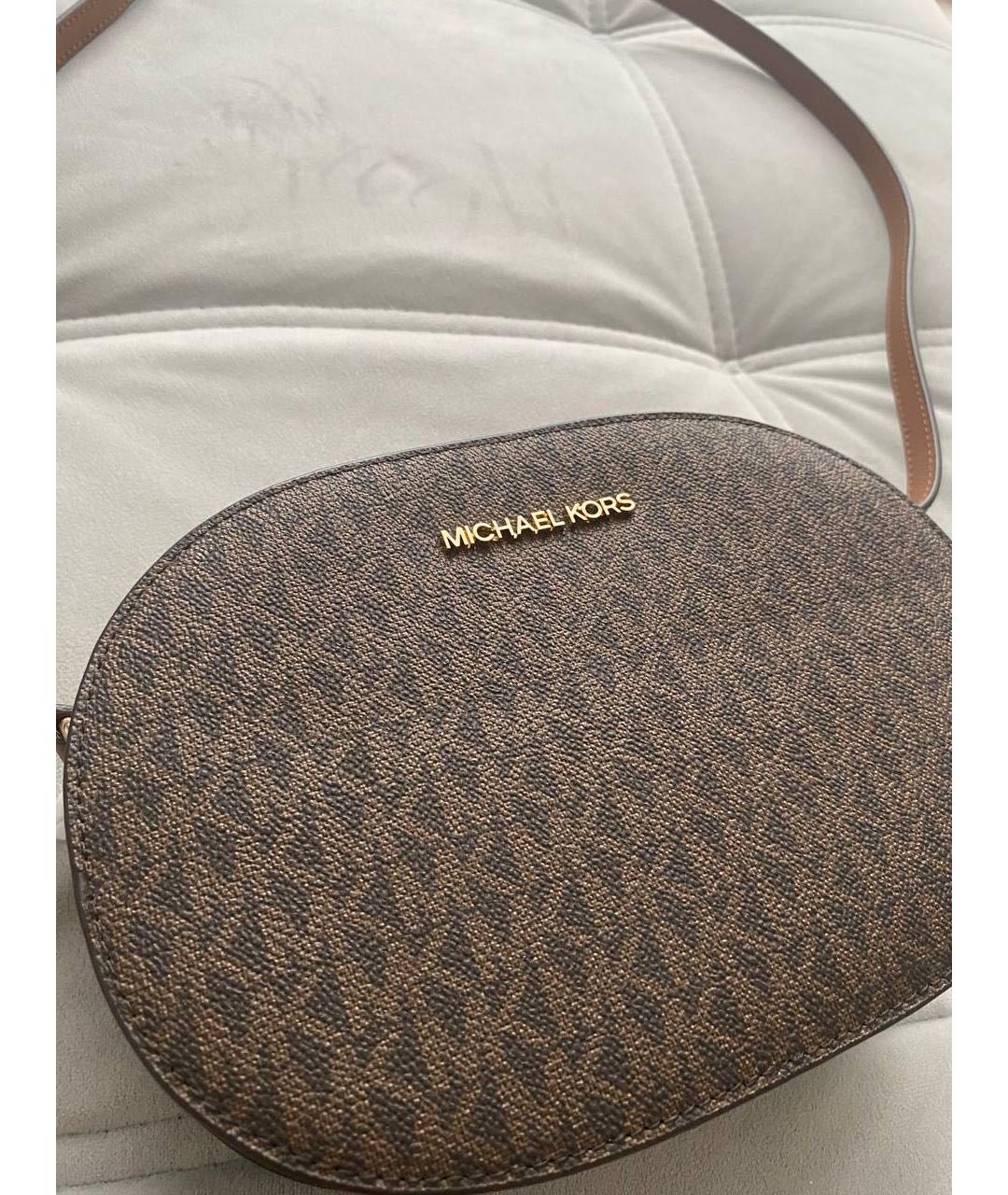 MICHAEL KORS Коричневая сумка через плечо, фото 2
