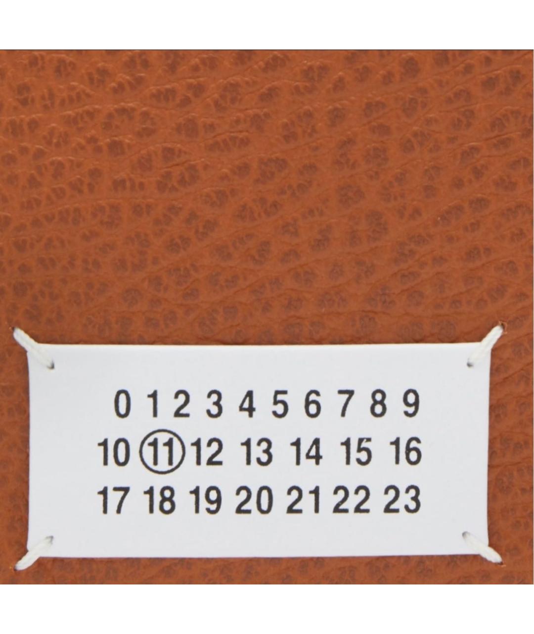 MAISON MARGIELA Коричневая кожаная сумка тоут, фото 5