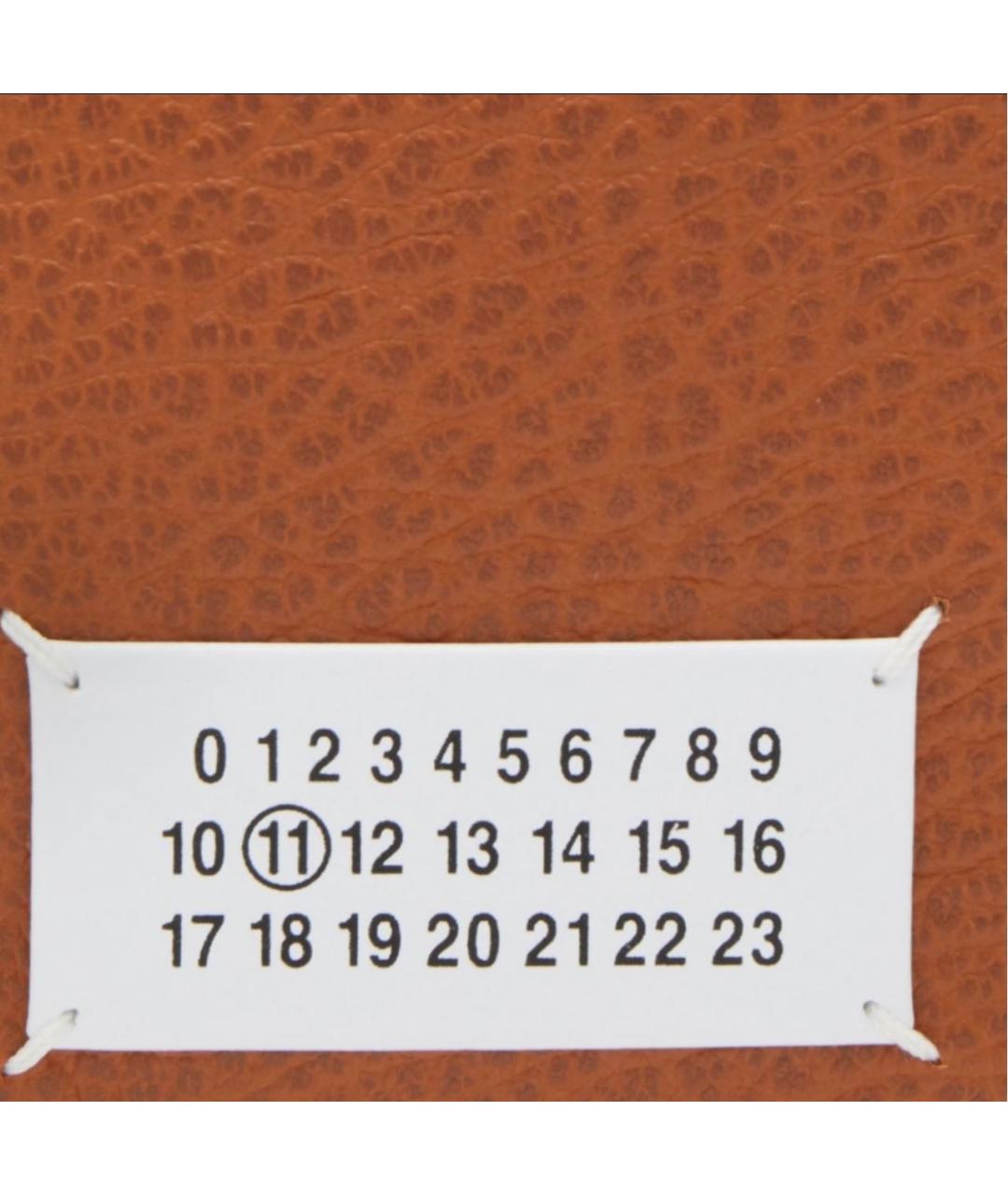 MAISON MARGIELA Коричневая кожаная сумка тоут, фото 5
