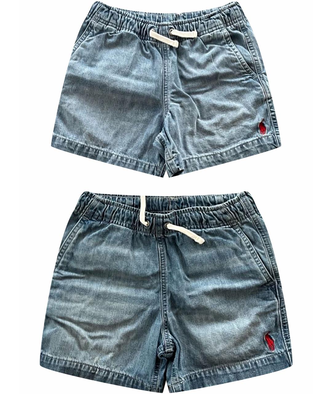 POLO RALPH LAUREN Голубые хлопковые детские шорты, фото 1