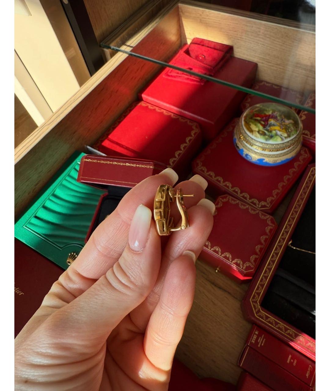 CARTIER Золотые серьги из желтого золота, фото 3