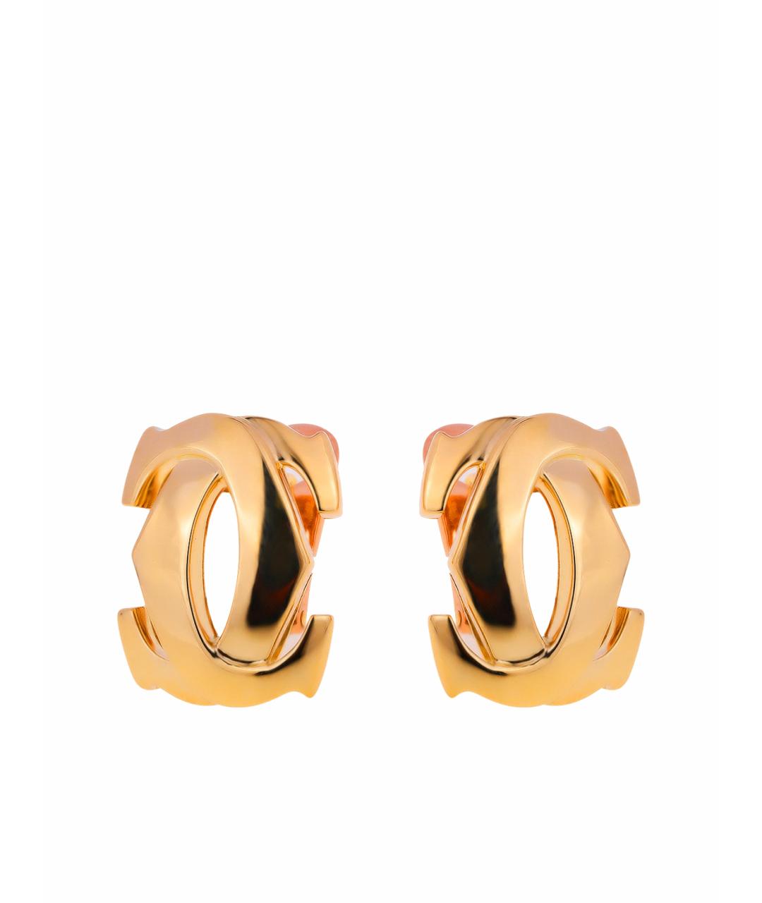 CARTIER Золотые серьги из желтого золота, фото 1