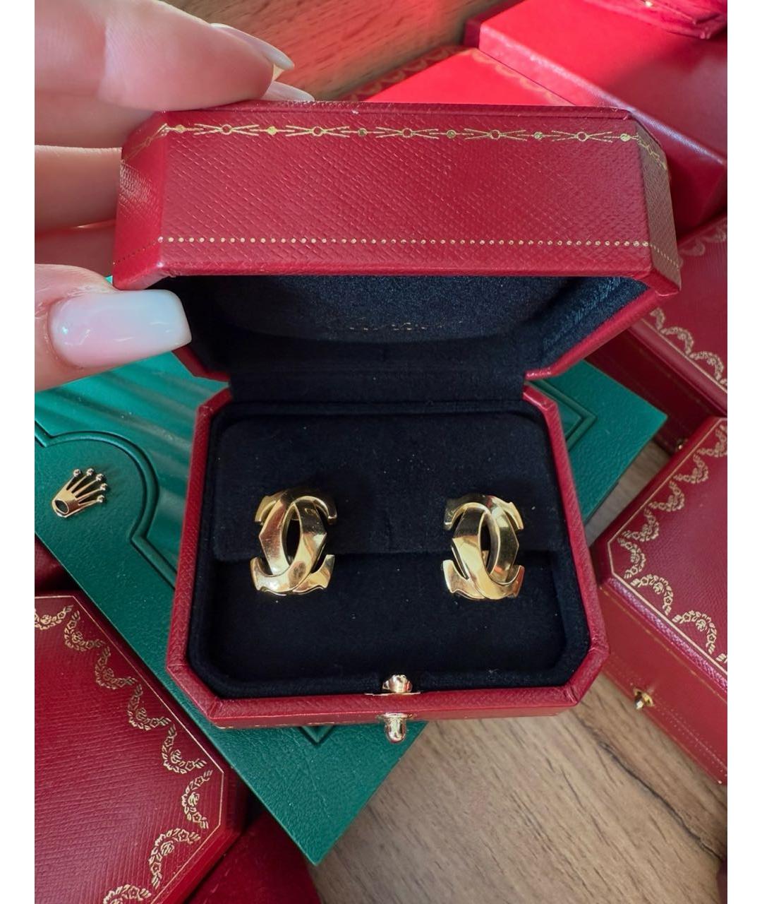 CARTIER Золотые серьги из желтого золота, фото 2