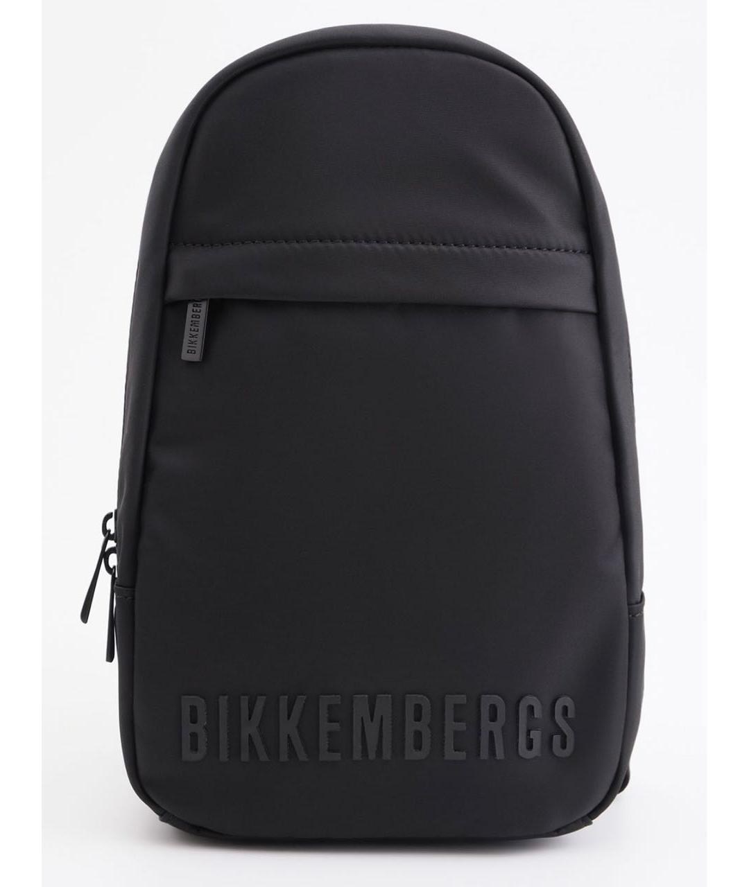 BIKKEMBERGS Черная тканевая сумка на плечо, фото 6