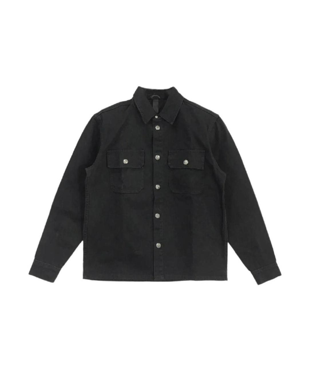 CHROME HEARTS Черная хлопковая кэжуал рубашка, фото 1