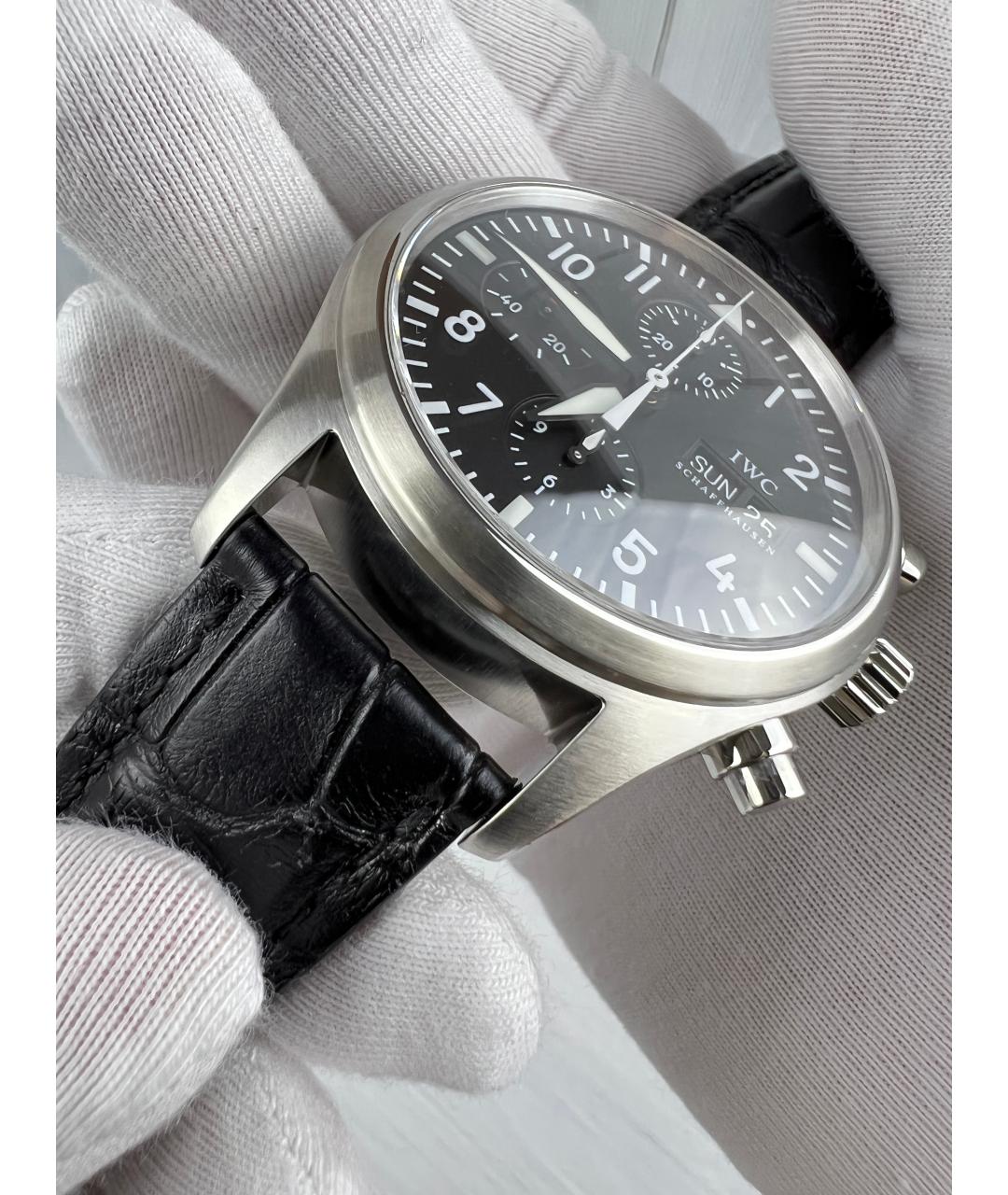 IWC Серебряные металлические часы, фото 5