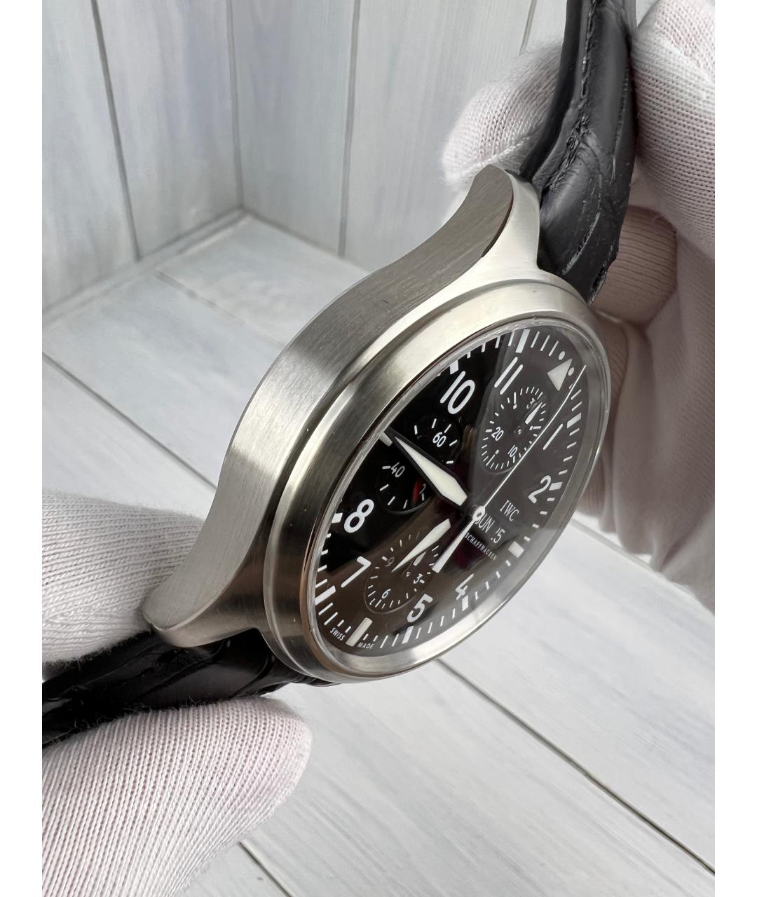 IWC Серебряные металлические часы, фото 4